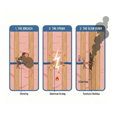 rodents causing fires graphic