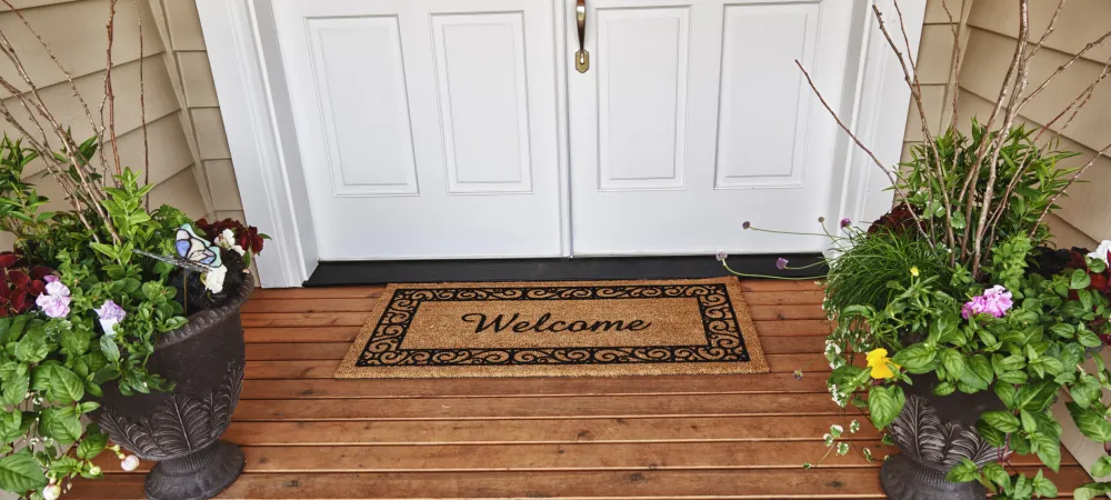 welcome mat at pest free home