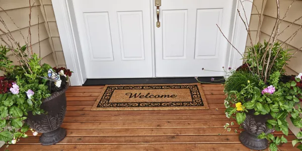 welcome mat at pest free home
